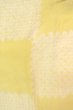 Photo1: P0421G Vintage Japanese kimono Pale Yellow JUBAN undergarment for women / Silk. Quadrangle (Grade C) (1)