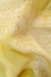 Photo11: P0421G Vintage Japanese kimono Pale Yellow JUBAN undergarment for women / Silk. Quadrangle (Grade C) (11)