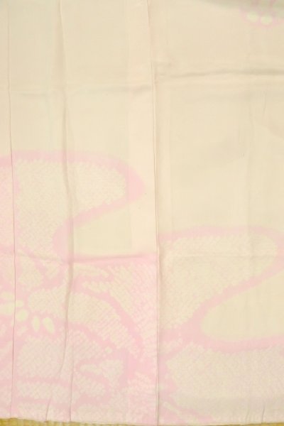 Photo1: P0421H Vintage Japanese kimono Pale Pink JUBAN undergarment for women / Silk. Abstract pattern (Grade C) (1)