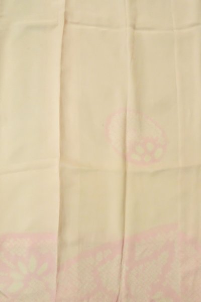 Photo4: P0421H Vintage Japanese kimono Pale Pink JUBAN undergarment for women / Silk. Abstract pattern (Grade C) (4)