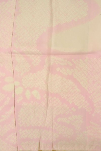 Photo7: P0421H Vintage Japanese kimono Pale Pink JUBAN undergarment for women / Silk. Abstract pattern (Grade C) (7)