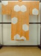 Photo3: P0421I Vintage Japanese kimono Golden Yellow JUBAN undergarment for women / Silk. Gap in a cloud, more damages (Grade C) (3)