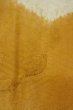 Photo6: P0421I Vintage Japanese kimono Golden Yellow JUBAN undergarment for women / Silk. Gap in a cloud, more damages (Grade C) (6)