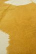 Photo9: P0421I Vintage Japanese kimono Golden Yellow JUBAN undergarment for women / Silk. Gap in a cloud, more damages (Grade C) (9)