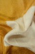 Photo12: P0421I Vintage Japanese kimono Golden Yellow JUBAN undergarment for women / Silk. Gap in a cloud, more damages (Grade C) (12)