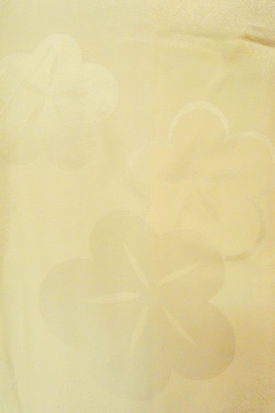 Photo7: P0421J Vintage Japanese kimono Ivory JUBAN undergarment for women / Silk., more damages (Grade C) (7)