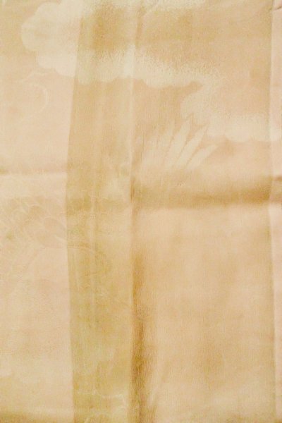 Photo4: P0421K Vintage Japanese kimono Pale Pink Juban for Girls for women / Silk., W/embroidary half collar. (Grade C) (4)