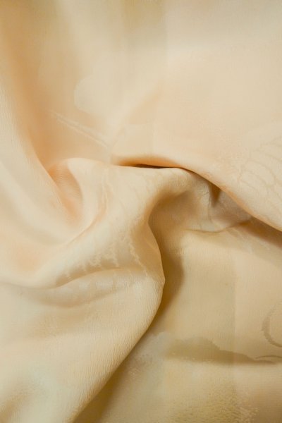 Photo11: P0421K Vintage Japanese kimono Pale Pink Juban for Girls for women / Silk., W/embroidary half collar. (Grade C) (11)