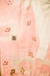 Photo15: P0421L Vintage Japanese kimono Pale Pink JUBAN undergarment for women / Silk. Gradation, Based woven pattern: Screen motif (Grade C) (15)