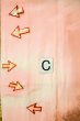 Photo16: P0421L Vintage Japanese kimono Pale Pink JUBAN undergarment for women / Silk. Gradation, Based woven pattern: Screen motif (Grade C) (16)