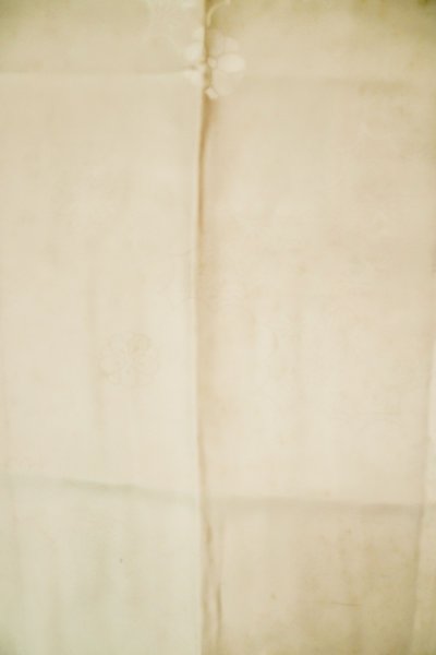 Photo5: P0421M Vintage Japanese kimono White JUBAN undergarment for women / Silk. (Grade D) (5)