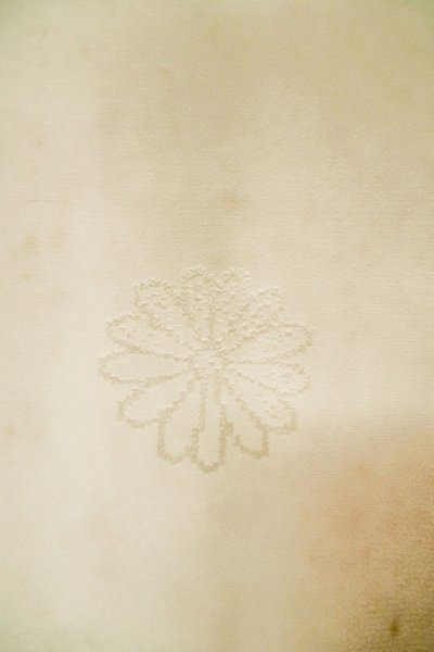 Photo8: P0421M Vintage Japanese kimono White JUBAN undergarment for women / Silk. (Grade D) (8)