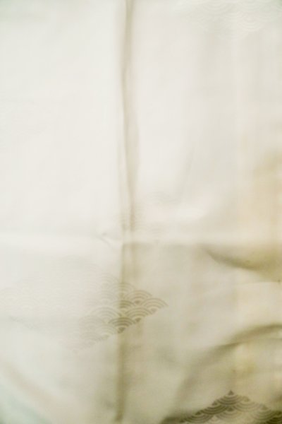 Photo4: P0421N Vintage Japanese kimono White JUBAN undergarment for women / Synthetic. (Grade B) (4)