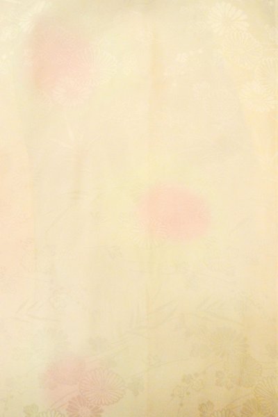 Photo4: P0421O Vintage Japanese kimono Pale Pink JUBAN undergarment for women / Silk. Gradation (Grade B) (4)