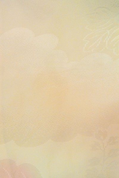 Photo7: P0421P Vintage Japanese kimono Pale Pink JUBAN undergarment for women / Silk. Gradation (Grade C) (7)