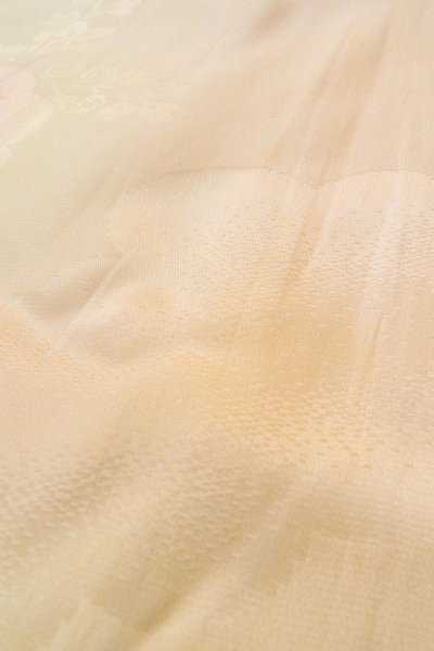 Photo9: P0421P Vintage Japanese kimono Pale Pink JUBAN undergarment for women / Silk. Gradation (Grade C) (9)