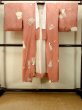 Photo1: P0421R Vintage Japanese kimono Light Coral JUBAN undergarment for women / Silk. Flower (Grade B) (1)