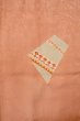 Photo4: P0421R Vintage Japanese kimono Light Coral JUBAN undergarment for women / Silk. Flower (Grade B) (4)