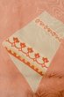 Photo5: P0421R Vintage Japanese kimono Light Coral JUBAN undergarment for women / Silk. Flower (Grade B) (5)