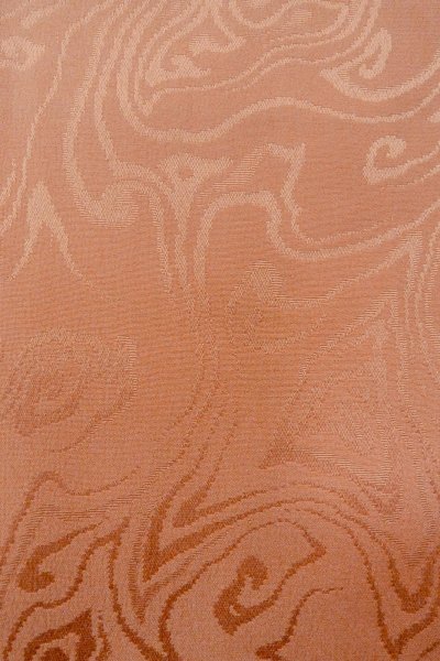 Photo7: P0421R Vintage Japanese kimono Light Coral JUBAN undergarment for women / Silk. Flower (Grade B) (7)