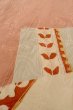 Photo8: P0421R Vintage Japanese kimono Light Coral JUBAN undergarment for women / Silk. Flower (Grade B) (8)