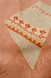 Photo9: P0421R Vintage Japanese kimono Light Coral JUBAN undergarment for women / Silk. Flower (Grade B) (9)