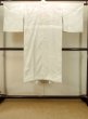 Photo2: P0421S Vintage Japanese kimono White JUBAN undergarment for women / Synthetic., Based woven pattern: Bamboo leaf, Wave, Cloud, Haze, Crossed circles (Grade C) (2)
