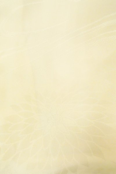 Photo5: P0421T Vintage Japanese kimono Shiny Off White JUBAN undergarment for women / Synthetic. (Grade C) (5)