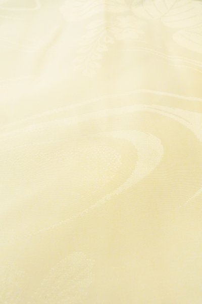 Photo10: P0421T Vintage Japanese kimono Shiny Off White JUBAN undergarment for women / Synthetic. (Grade C) (10)