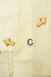 Photo16: P0421T Vintage Japanese kimono Shiny Off White JUBAN undergarment for women / Synthetic. (Grade C) (16)