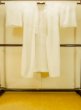 Photo1: P0421U Vintage Japanese kimono Shiny White JUBAN undergarment for women / Synthetic. (Grade B) (1)