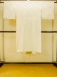Photo2: P0421U Vintage Japanese kimono Shiny White JUBAN undergarment for women / Synthetic. (Grade B) (2)