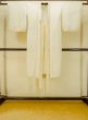 Photo1: P0421X Vintage Japanese kimono Light Ivory Juban for Girls for women / Silk. (Grade D) (1)