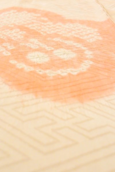 Photo9: P0422A Vintage Japanese kimono Pale Pink JUBAN undergarment for women / Silk. UME plum bloom (Grade B) (9)