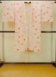 Photo1: P0422B Vintage Japanese kimono Pale Pink JUBAN undergarment for women / Mousseline. SAKURA cherry blossom (Grade B) (1)