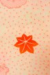 Photo5: P0422B Vintage Japanese kimono Pale Pink JUBAN undergarment for women / Mousseline. SAKURA cherry blossom (Grade B) (5)