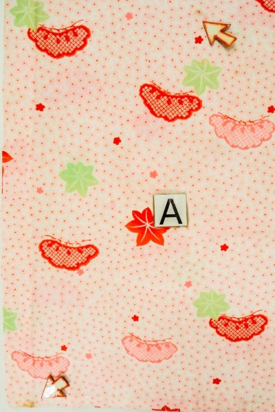 Photo14: P0422B Vintage Japanese kimono Pale Pink JUBAN undergarment for women / Mousseline. SAKURA cherry blossom (Grade B) (14)