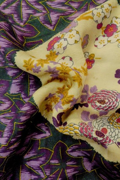 Photo11: P0422D Vintage Japanese kimono Pale Pink JUBAN undergarment for women / Silk. UME plum bloom (Grade C) (11)