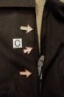 Photo25: P0526A Vintage Japanese kimono Dark Brown Men's Haori for men / Silk. Pine tree/branch/needle, More damages. (Grade D) (25)
