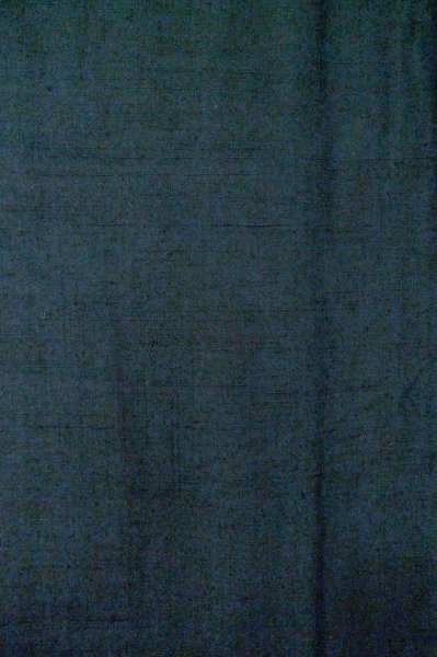 Photo4: P0526B Vintage Japanese kimono Dark Navy Blue Men's Haori for men / Silk. Plaid Checks (Grade B) (4)