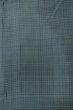 Photo14: P0526B Vintage Japanese kimono Dark Navy Blue Men's Haori for men / Silk. Plaid Checks (Grade B) (14)