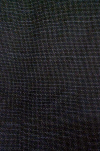 Photo6: P0526D Vintage Japanese kimono Dark Indigo Blue OSHIMA-TSUMUGI for men / Silk. Tortoise-shell pattern(Hexagonal pattern) (Grade B) (6)