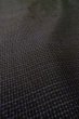 Photo8: P0526D Vintage Japanese kimono Dark Indigo Blue OSHIMA-TSUMUGI for men / Silk. Tortoise-shell pattern(Hexagonal pattern) (Grade B) (8)