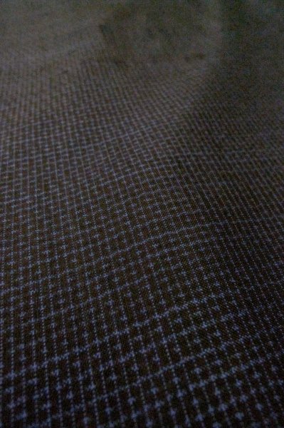 Photo8: P0526D Vintage Japanese kimono Dark Indigo Blue OSHIMA-TSUMUGI for men / Silk. Tortoise-shell pattern(Hexagonal pattern) (Grade B) (8)