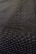 Photo10: P0526D Vintage Japanese kimono Dark Indigo Blue OSHIMA-TSUMUGI for men / Silk. Tortoise-shell pattern(Hexagonal pattern) (Grade B) (10)