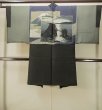 Photo3: P0526E Vintage Japanese kimono Black Men's Haori for men / Silk. Mountain (Grade B) (3)