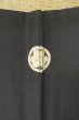 Photo4: P0526E Vintage Japanese kimono Black Men's Haori for men / Silk. Mountain (Grade B) (4)