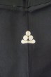 Photo4: P0526G Vintage Japanese kimono Black Men's Haori for men / Silk. Temple, The Emperor's Enthronement Ceremony (Grade C) (4)
