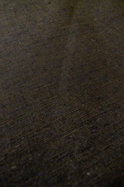 Photo9: Mint P0526I Vintage Japanese kimono Dark Brown Men's Haori for men / Silk. Tree (Grade A) (9)