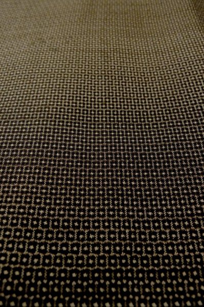 Photo10: P0526J Vintage Japanese kimono Brown OSHIMA-TSUMUGI for men / Silk. Pine tree/branch/needle (Grade B) (10)
